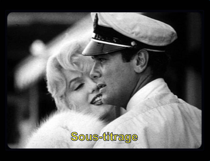 Sous-titrage - Scène de film symbolisant le sous-titrage audiovisuel